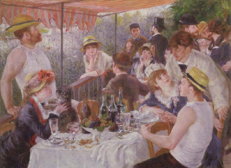 Pierre-Auguste Renoir Lucheon of the Boating Party
